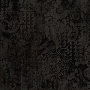 Керамогранит Versace Eterno Carbon Patchwork матовый черный 263030 80x80 см