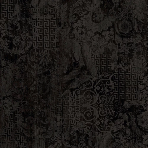 Керамогранит Versace Eterno Carbon Patchwork матовый черный 263030 80x80 см
