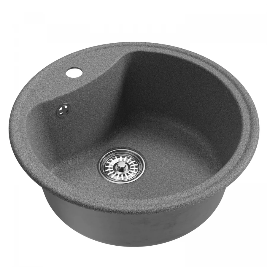 Мойкa MixLine круглая темно-серая ML-GM09 551798 d51 см