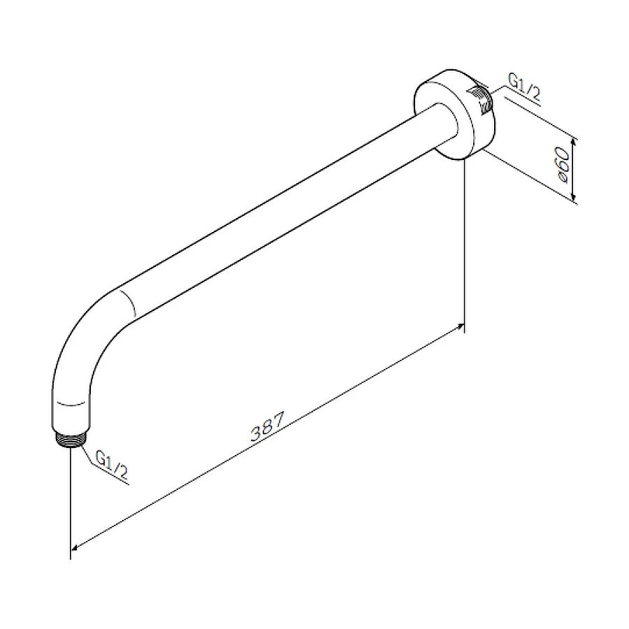 Держатель для верхнего душа Am Pm AM.PM F0500701