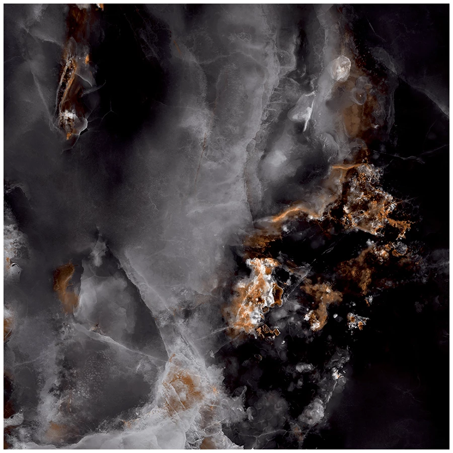 Керамогранит Laparet Andora Black полированный чёрный 60х60 см