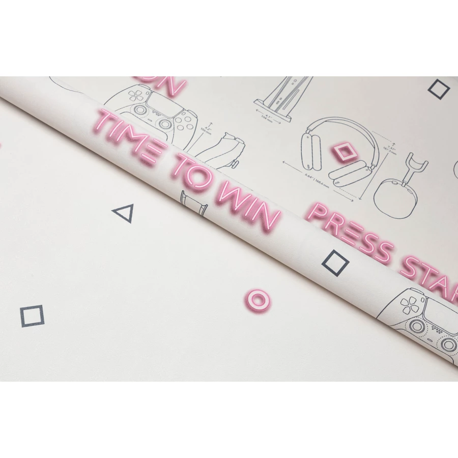 Обои флизелиновые Palitra Home Gamepad HomeColor бежевые HC72158-22 1,06х10,05 м