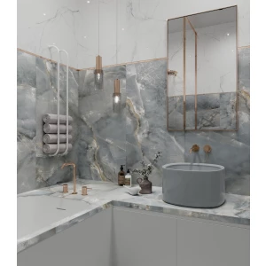 Керамогранит Arcadia Ceramica Ascoli Blue Carving голубой CR4021-A 120х60 см