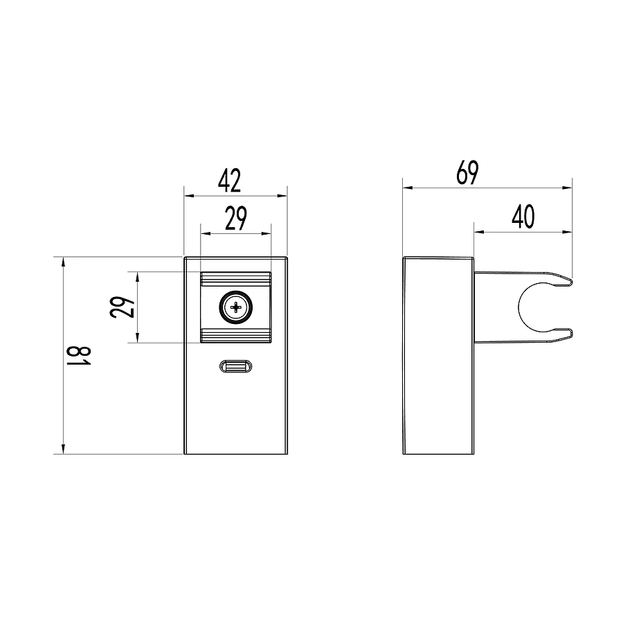 Крепление настенное Lemark поворотное для лейки (LM8079C)