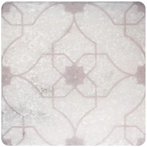 Декор Stone4Home Marble Натуральный мрамор White motif №7 10x10 см
