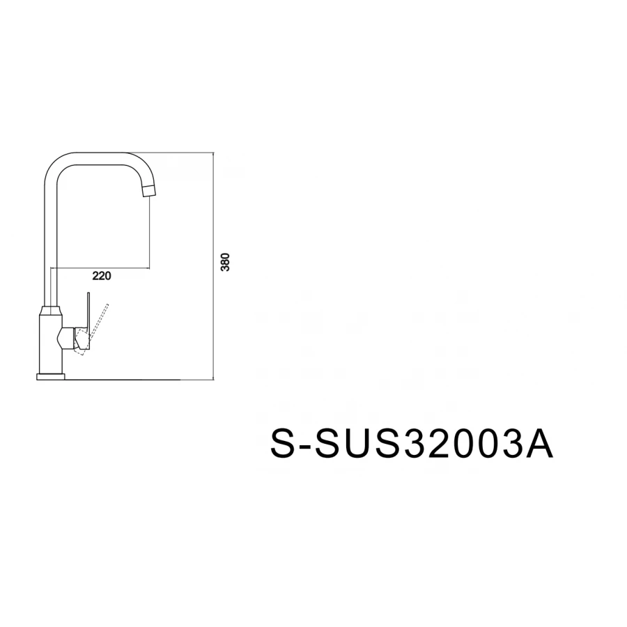 Смеситель Savol для кухонной мойки S-SUS32003A