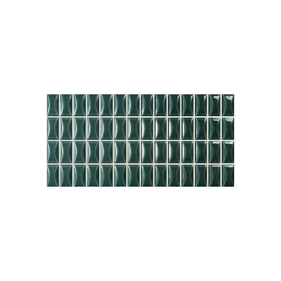 Плитка настенная WOW 3D Bars Bevel Emerald Gloss глянцевая зеленая 135551 25х12,5 см