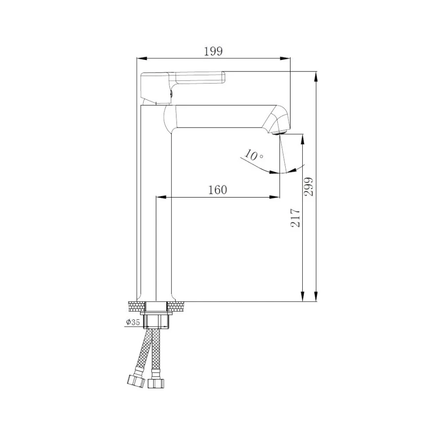 Смеситель для раковины Haiba HB11814-7