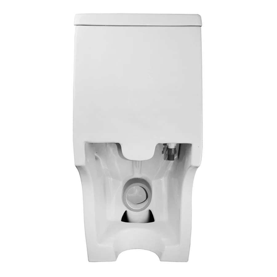 Унитаз-моноблок Azario Zeno ободковый с сиденьем slim микролифт AZ-1169 64х36.5х74 см