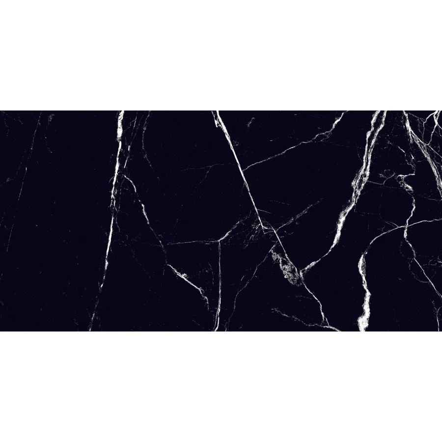 Керамогранит SotGres Calacata Black глянцевый с двойной полировокой черный 60х120 см