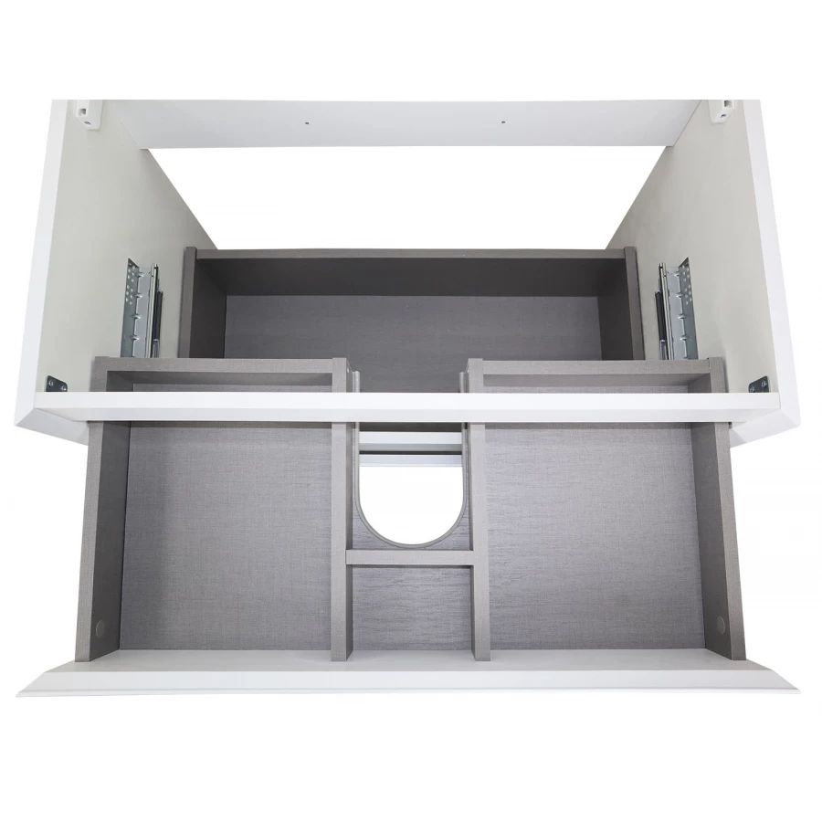 Комплект тумба Azario Velluto 80 подвесная с раковиной Slim 80 белый матовый CS00088603 80х45х66 см