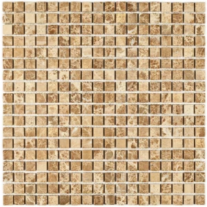 Мозаика Bonaparte Каменная мозаика Madrid-15 slim Matt 15х15 матовая коричневая 30,5х30,5 см