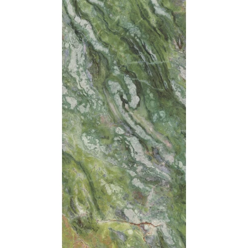 Керамогранит Ariostea Ultra Marmi Brilliant Green Lucidato Shiny 6 мм глянцевый зеленый UM6L300635 300х150 см