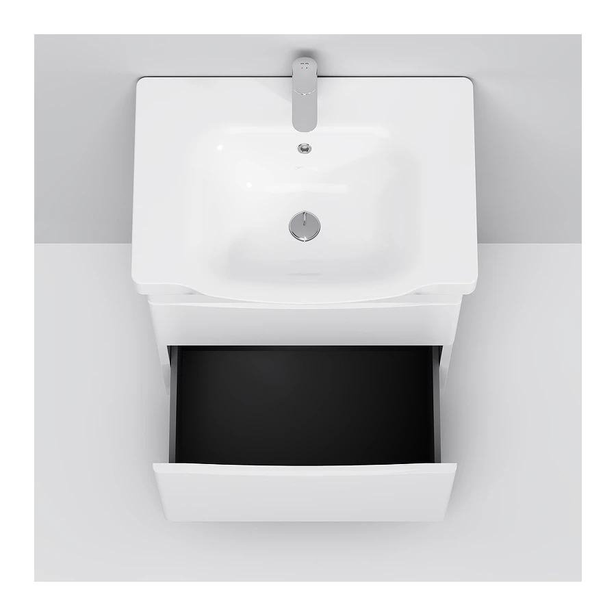 База под раковину Am Pm Like напольная 2 ящика белый глянец M80FSX0652WG 65 см