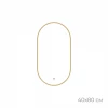 Зеркало Fixsen led с подсветкой овальное золото сатин FX-3080G 40х80 см