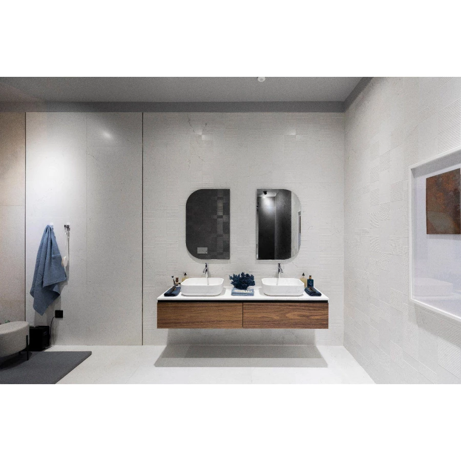 Плитка настенная Porcelanosa Нолита Нйс Фонтана Матт / Nolita Nyc Fontana Matt матовая белая 100330303 120х45 см
