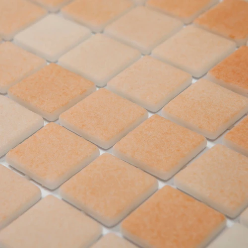 Мозаика Togama Mosaic Антислип 206 / Antislip 206 25х25 матовая оранжевая 34х34 см