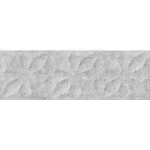 Плитка облицовочная рельефная Alma Ceramica Jennyfer серый 24,6*74 см