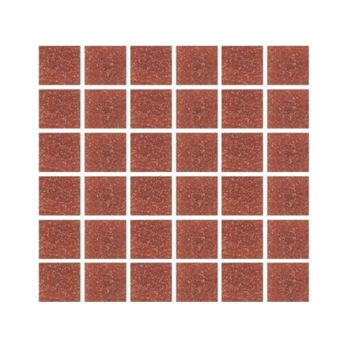 Стеклянная мозаика Rose Mosaic Gold Star сетка 1x1 глянцевая коричневая A87(2+) 31,8х31,8 см