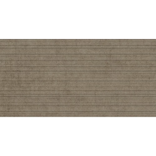Плитка настенная Living Ceramics Cuit Clay Ribbed Ductile матовая коричневая LV11292 120х60 см