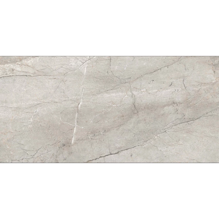 Керамогранит Realistik Craft Afyon Gloss глянцевый серо-коричневый 120х60 см