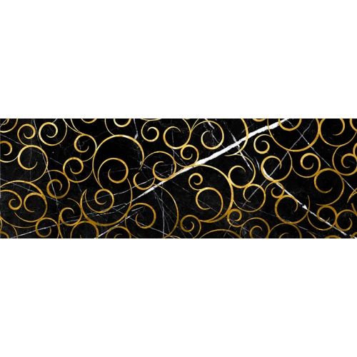 Декор Lasselsberger Ceramics Миланезе дизайн Флорал неро 1664-0148 20х60 см