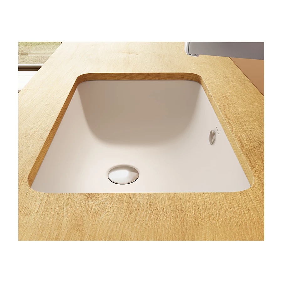 Раковина встраиваемая Vitra S20 снизу цвет белый 7475B003-0618 48 см