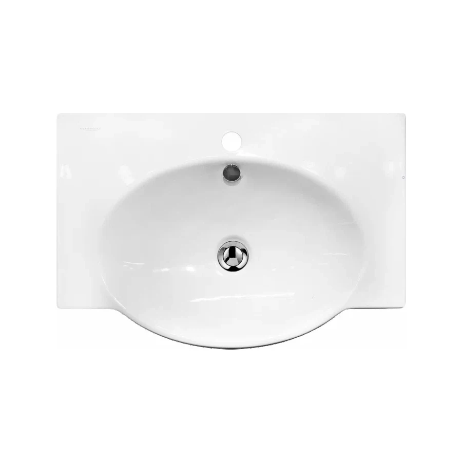 Умывальник Sanita Luxe Infinity 65 с кронштейнами и полотенцедержателем INF65SLWB01KR