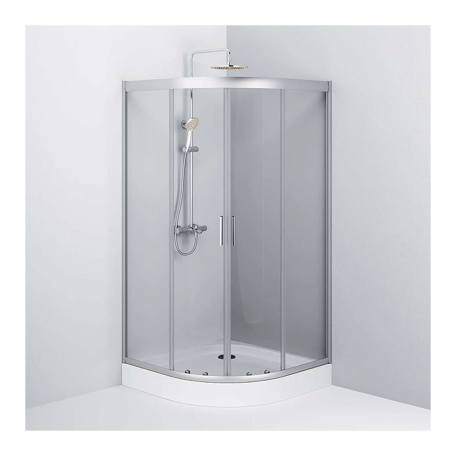Душевой уголок Am Pm Gem без поддона W90G-401-100WT 100х100 см