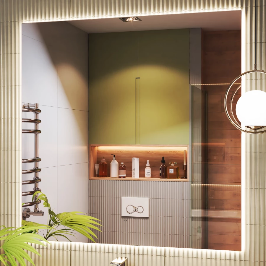 Зеркало Vigo Quadro Comfort 1000 146 100x100 см