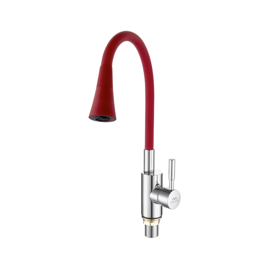 Смеситель для кухни Fashun с гибким изливом Хром A4053+B16