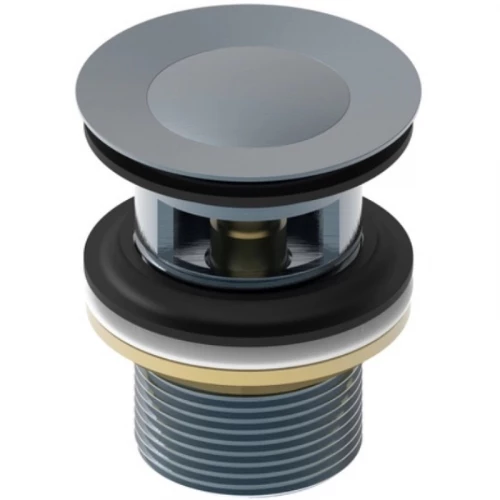 Выпуск для умывальника IDDIS Slide графит SLIGM00i88