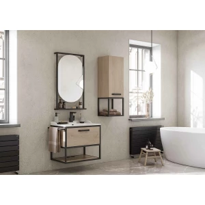 Зеркало Aquaton Лофт Фабрик 50 Дуб Эндгрейн 1A242502LTDU0