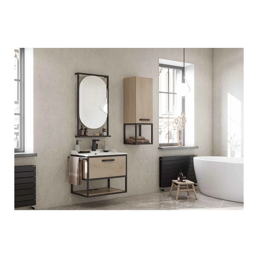 Зеркало Aquaton Лофт Фабрик 50 Дуб Эндгрейн 1A242502LTDU0