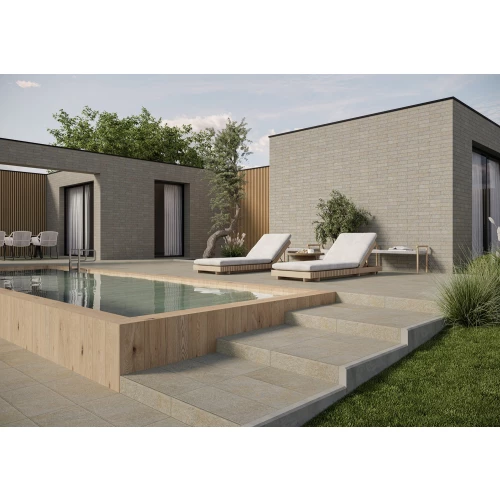 Ступень Ceramika Paradyz Eremite Taupe Stopnica Prosta Struktura Mat 60х30 см