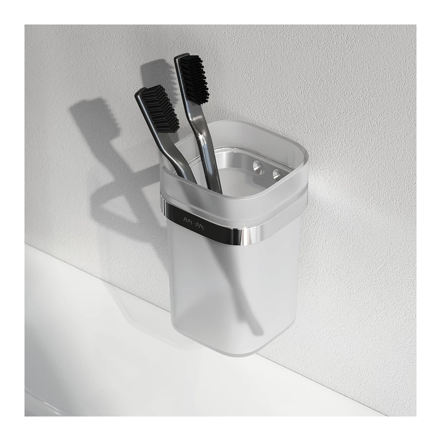 Стеклянный стакан с держателем Am Pm Func A8F34300