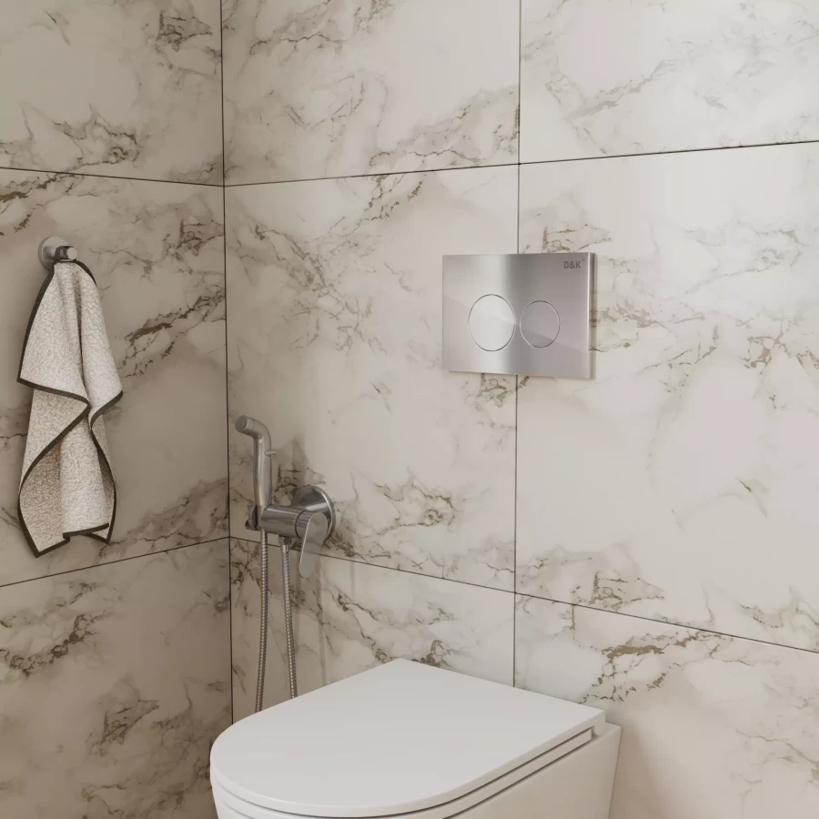 Клавиша смыва D&K Bayern хром DB1529001