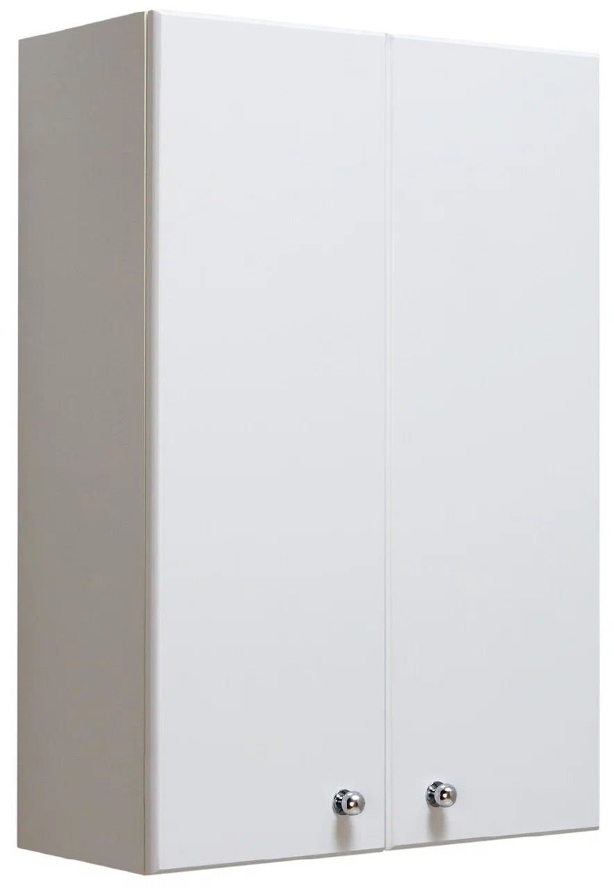 белый навесной шкафчик в ванную