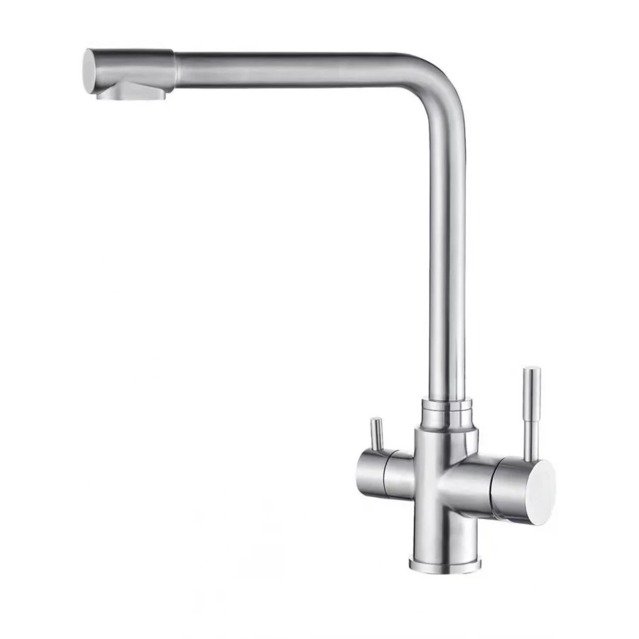 Смеситель для кухонной мойки Fmark FS0562 под фильтр питьевой воды, сатин