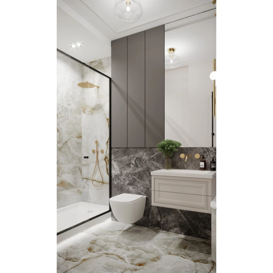 Керамогранит Bonaparte Amaris Soft Polish Light Rect светло-серый 120х60 см