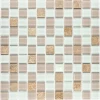 Мозаика Bonaparte Стеклянная мозаика Prestige 25х25 глянцевая бежевая 30х30 см