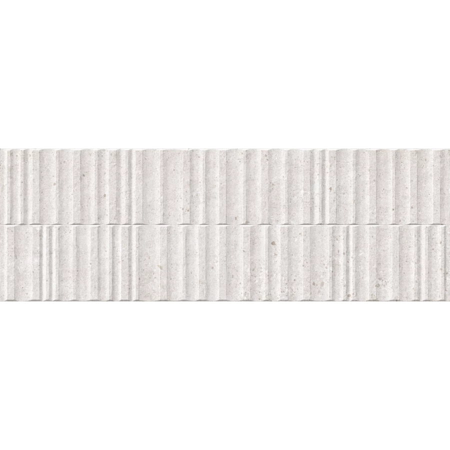 Плитка настенная Peronda Manhattan Wall Manhattan Silver Wavy SP R матовая серая 8,6 мм 5087834756 100х33,3 см