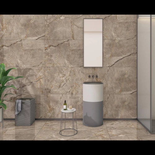 Керамогранит Belleza Patrin Brown Golden Glossy Carving GS 120х60 см