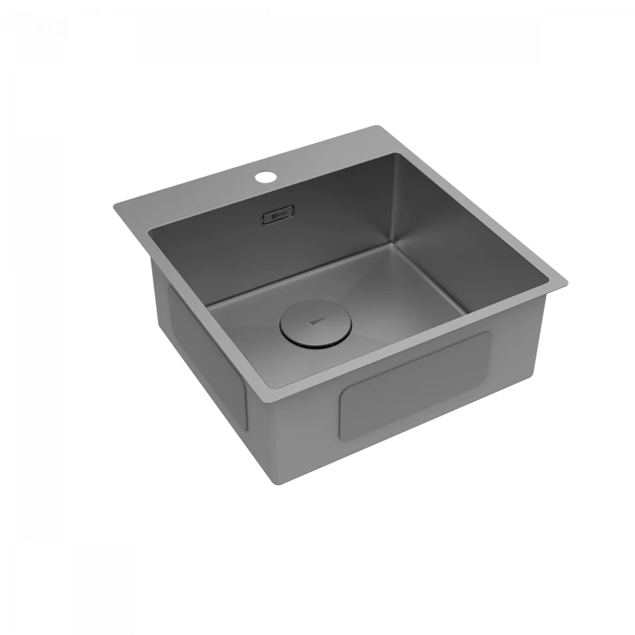 Кухонная мойка Lemark Janga 490 прямоугольная из нержавеющей стали графит 9936107