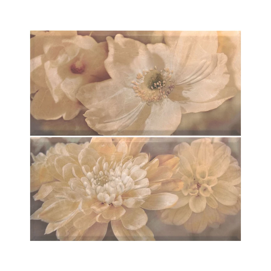 Панно Azulev Magnolia Natural из 2-х плиток Разноцветный 60x60