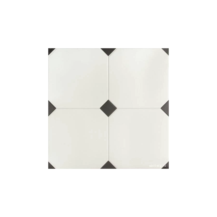 Керамогранит El Molino Betera Black White R 58x58 см