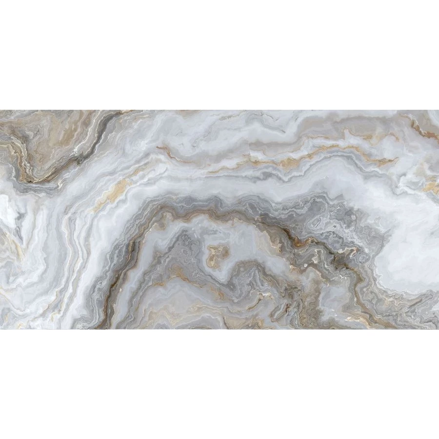 Керамогранит Neodom Luxury Arabesque Grey Polished глянцевый серый N20352 120x60 см