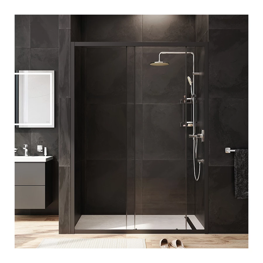 Дверь душевая в нишу Am Pm Gem раздвижная W90G-140-1-195BT 140x195 см