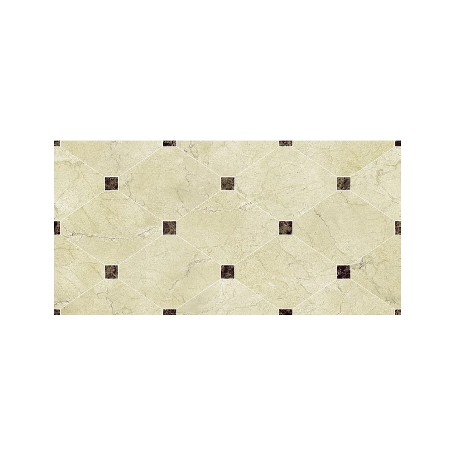 Плитка настенная Navarti Crema Marfil Crown Marfil глянцевая бежевая 50х25 см