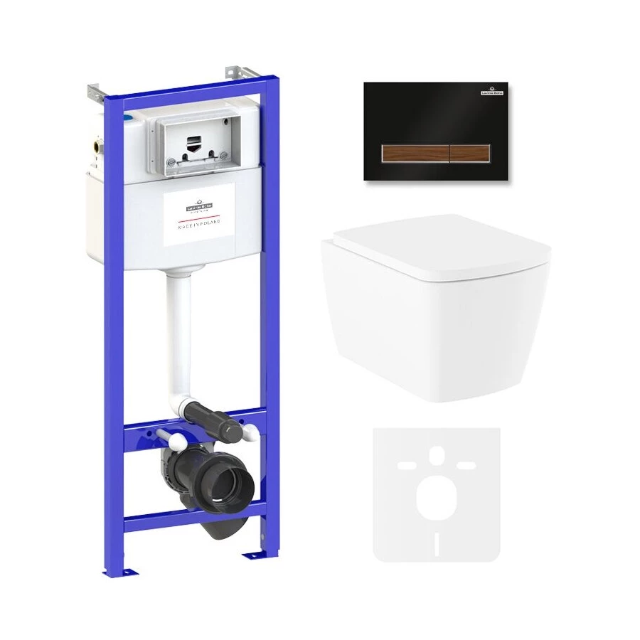 Унитаз Lavinia Boho Relfix Aveo Rimless 75110243 (комплект 6 в 1)